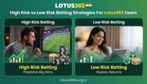 Read more about the article High-Risk vs Low-Risk Betting Strategies for Lotus365 Users